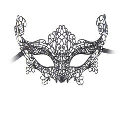 H�j kostumebal maske, sort 