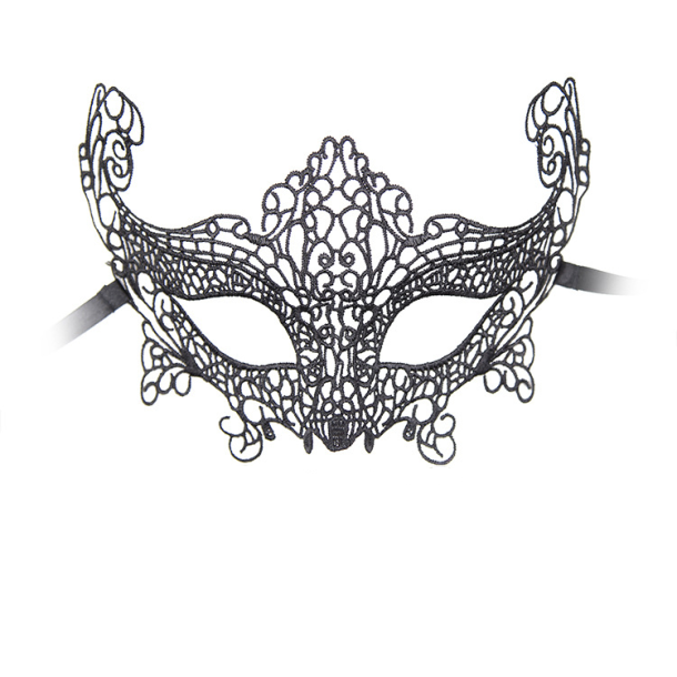 H�j kostumebal maske, sort 