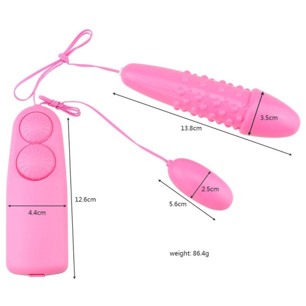 Dual fun �g+dildo - pink
