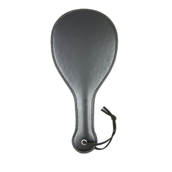 Bred paddle spanker med rem - sort