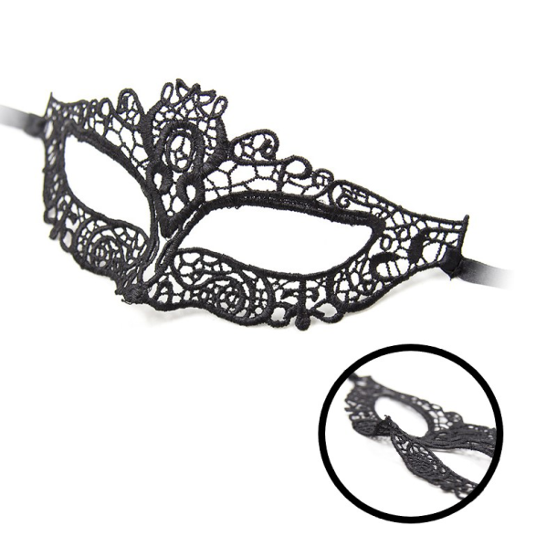 Kostumebal maske, sort 