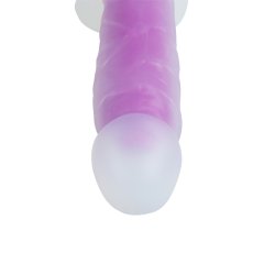 Selvlysende dildo silikone 19cm, lilla