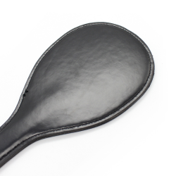 Bred paddle spanker med rem - sort