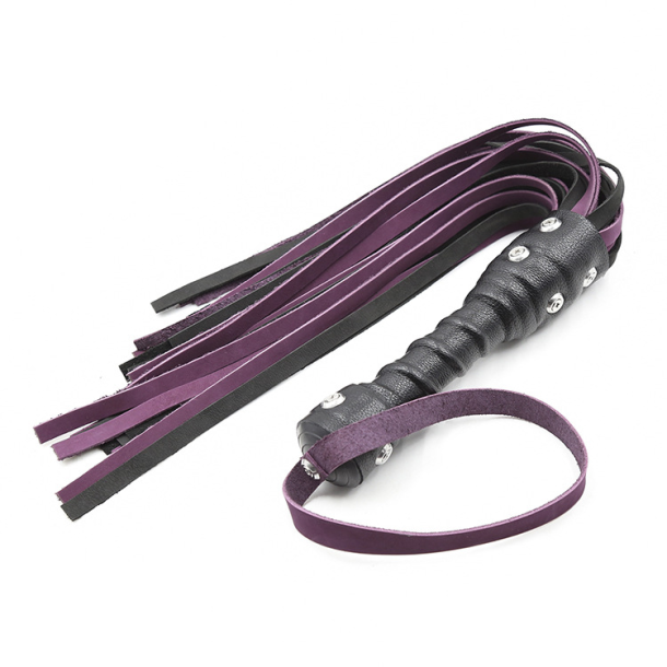 King &amp; queen flogger 56cm - lilla/sort