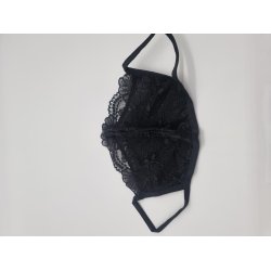 Mundbind m blonder sort