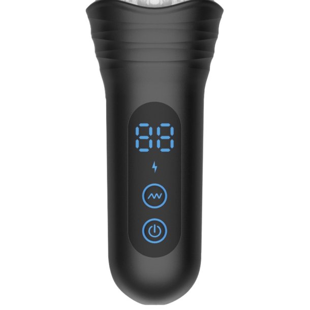 RIMBA TOYS  ORGASTOBATOR 02  MANDLIGE ONANER  SORT &amp; TRANSPARENT