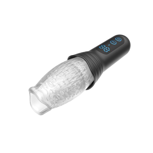 RIMBA TOYS  ORGASTOBATOR 02  MANDLIGE ONANER  SORT &amp; TRANSPARENT