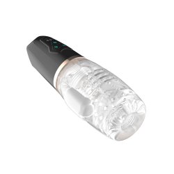 RIMBA TOYS  ORGASTOBATOR 03  MANDLIG ONANER  SORT &amp; TRANSPARENT