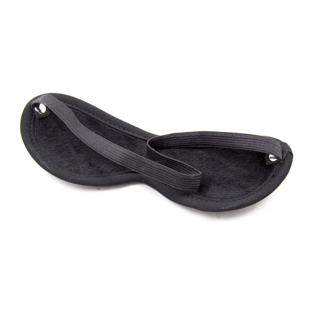 Blindfold med bl�dt stof, sort