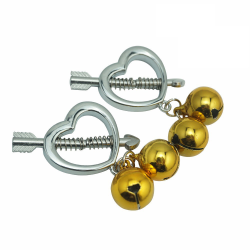 Nipple clamps hjerteform &amp; klokker