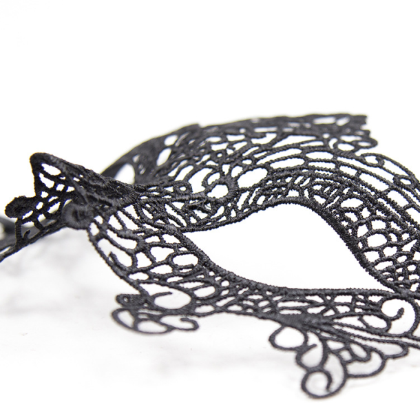 H�j kostumebal maske, sort 