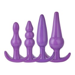 Buttplugs multipakke purple 4 stk