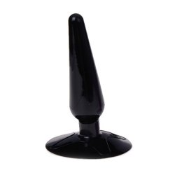 Black butt analplug med sugekop