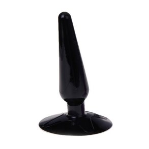 Black butt analplug med sugekop