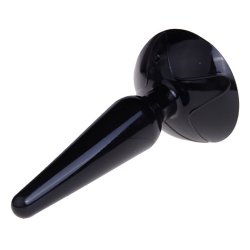 Black butt analplug med sugekop