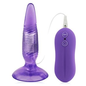 Vibrator buttplug m. remote control
