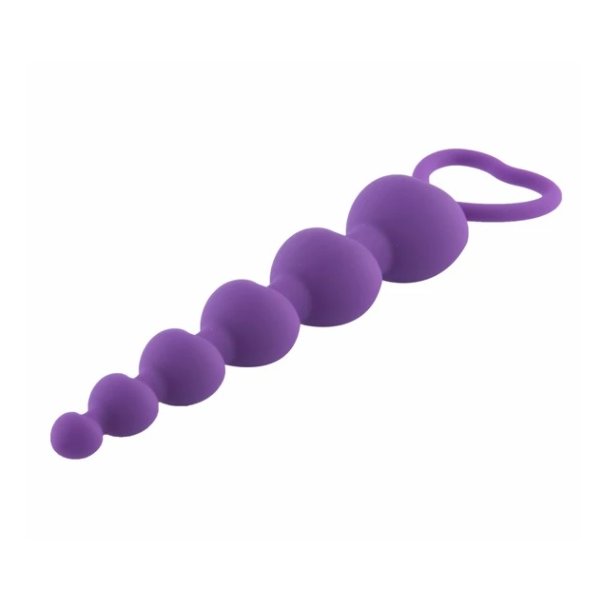 Purple hearts silikone buttplug, lilla