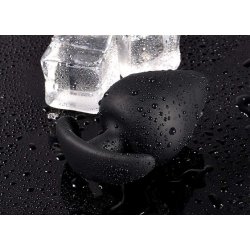 Sort silikone buttplug small