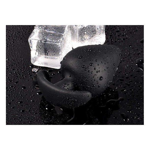 Sort silikone buttplug small
