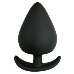 Sort silikone buttplug large