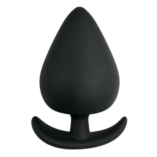 Sort silikone buttplug large