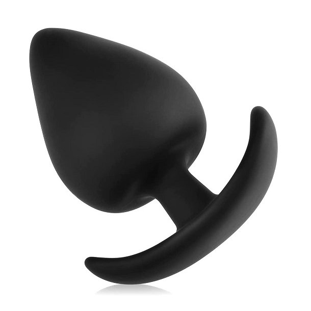 Analplug med st�lkugle silikone - small