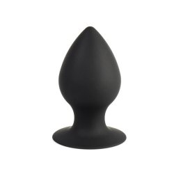 Diamond silikone buttplug large - sort