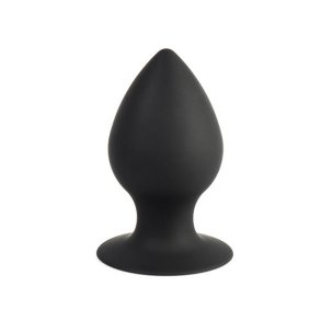 Diamond silikone buttplug large - sort