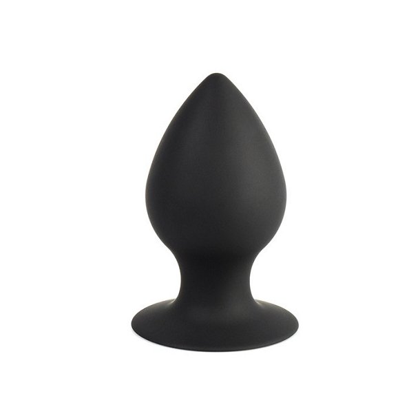 Diamond silikone buttplug large - sort