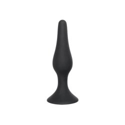 Medium silikone buttplug - sort
