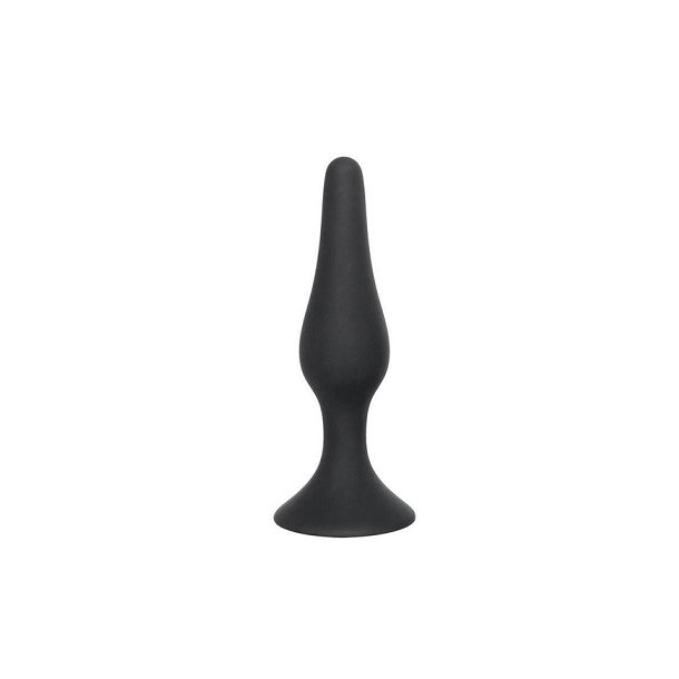Lille silikone buttplug - sort