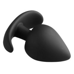 Analplug med st�lkugle silikone - small