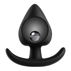 Analplug med st�lkugle silikone - small