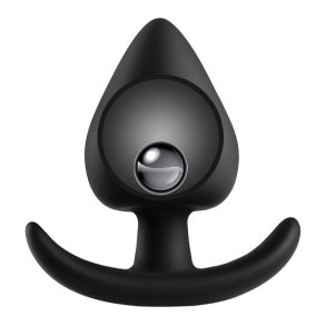 Analplug med st�lkugle silikone - small