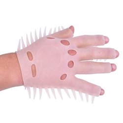 Sex og massagehandske bl�d silikone 