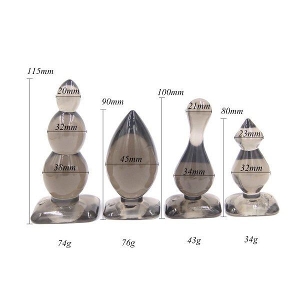 Buttplugs combopack 4 stk bigboys
