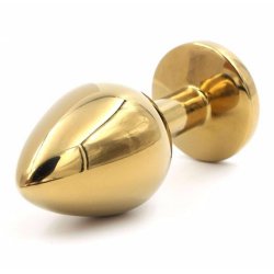 Golden analplug - stor