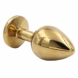 Golden analplug - stor