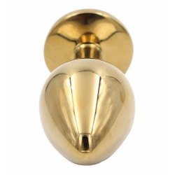 Golden analplug - stor