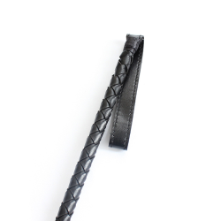 Ridepisk med rem, sort 70cm