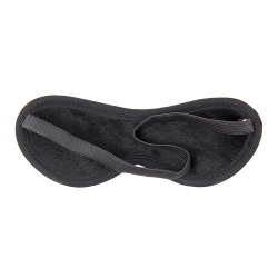Blindfold med bl�dt stof, sort