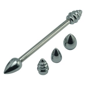 Dobbelt analplug inkl. 4 plugs