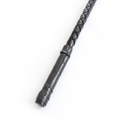 Ridepisk med rem, sort 70cm