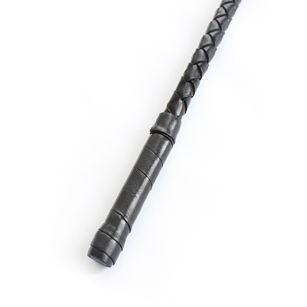 Ridepisk med rem, sort 70cm