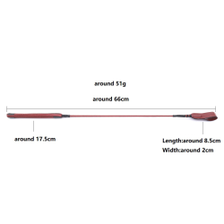 Ridepisk bondage play - brunr�d 65cm