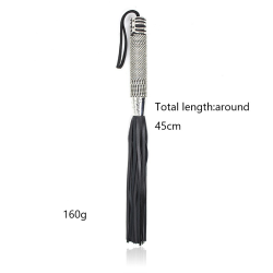 Hardcore SM pisk - silver/black