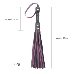 King &amp; queen flogger 56cm - lilla/sort