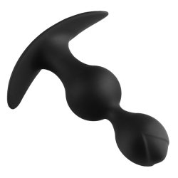 Analplug med st�lkugler silikone - small