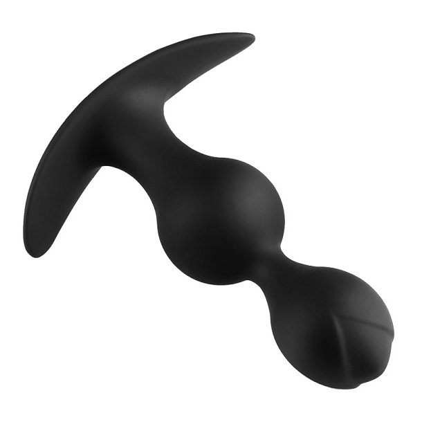 Analplug med st�lkugler silikone - small