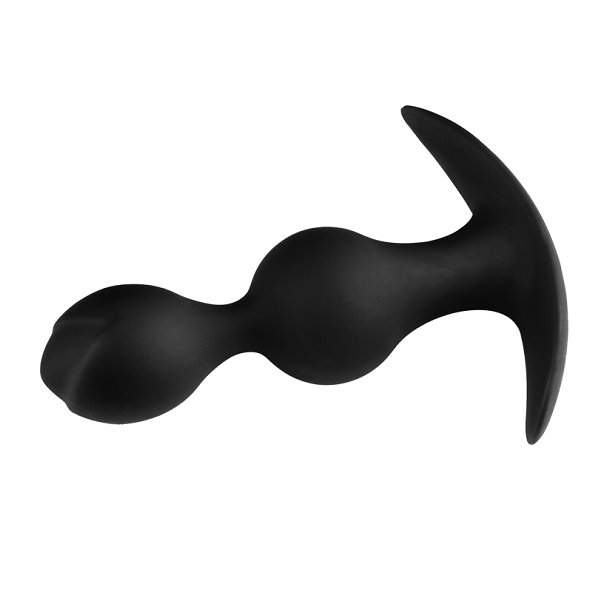 Analplug med st�lkugler silikone - small